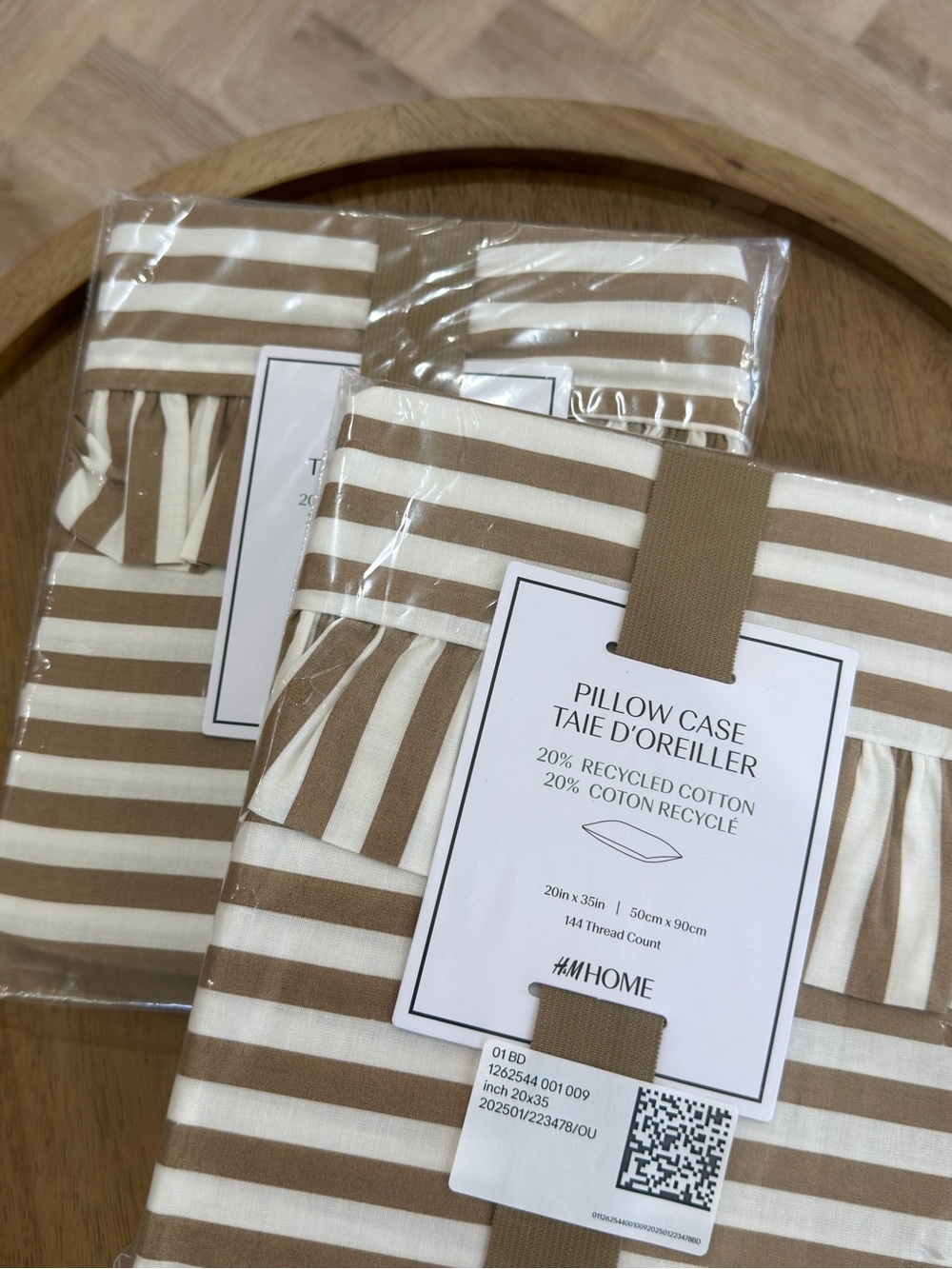 Lot of 2 H&M Ruffle-Trinmed Cotton Pillowcases - Picture 3 of 3